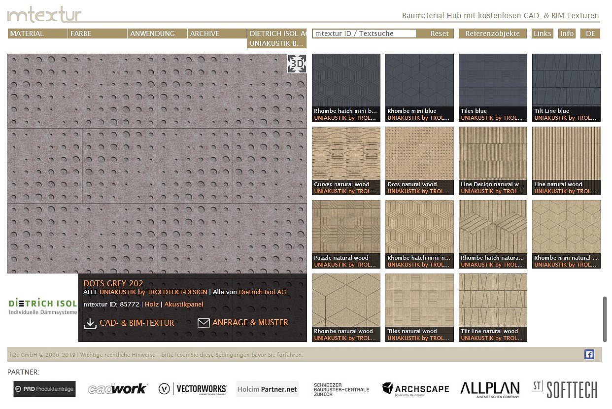 Digitale Texturen für CAD